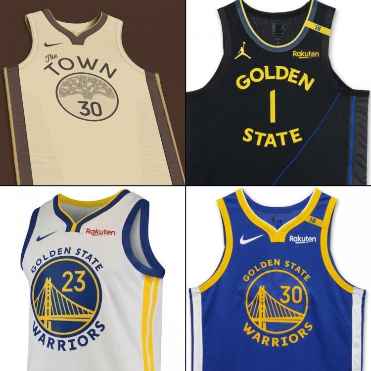 美媒晒勇士2025-26赛季球衣谍照 蓝白黑色调保留经典元素